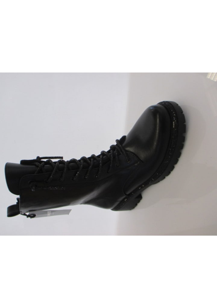 Schnürstiefel  in Schwarz