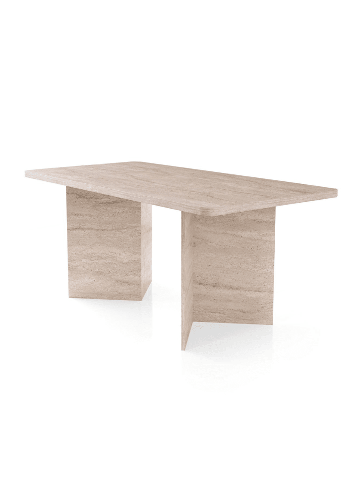 Esstisch LOFT in Travertin - (W)180 x (H)77 x (L)90 cm
