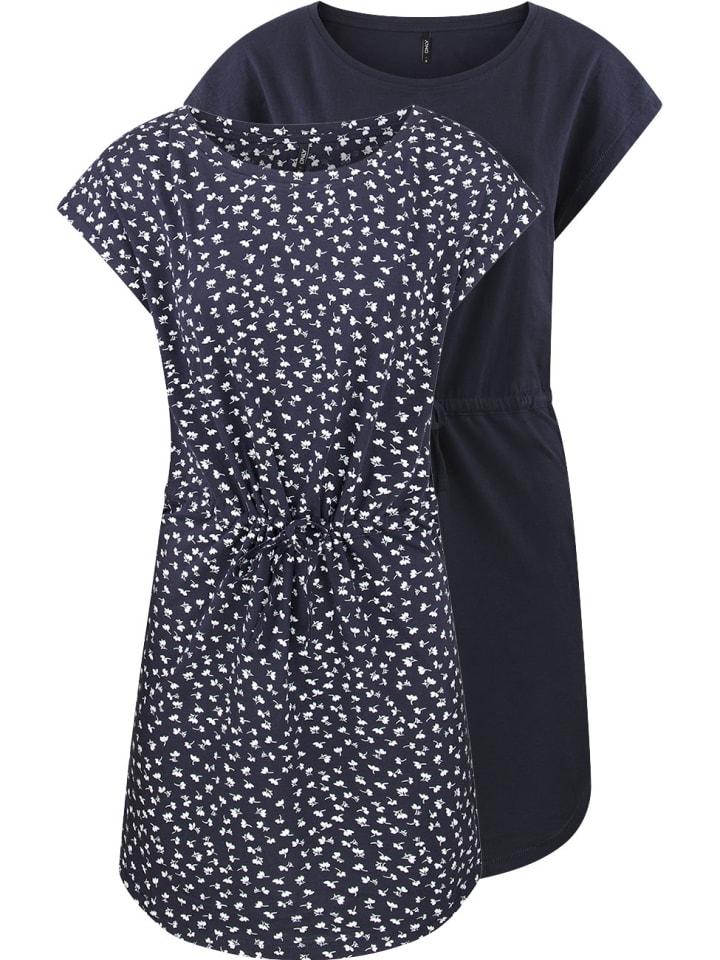 Kleid ONLMAY S/S DRESS 2er Pack in Blau