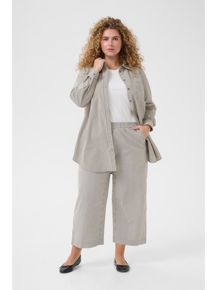 Casual Hose KCnana Loose fit in Midnight/White Stripe