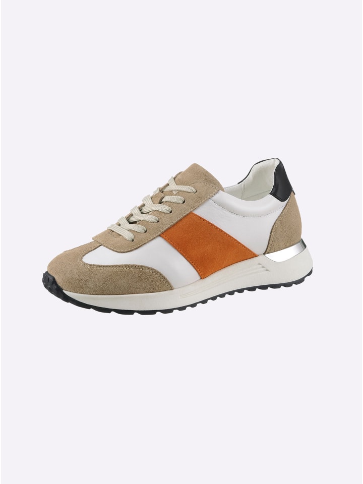 Sneaker in weiß-orange