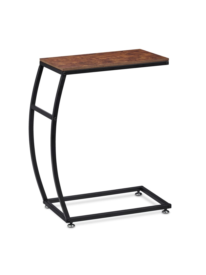 Beistelltisch in Braun/Schwarz - (B)47,5 x (H)58,5 x (T)25 cm