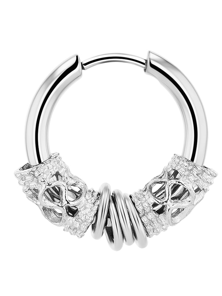 Unisex Ohrringe aus Edelstahl in silber