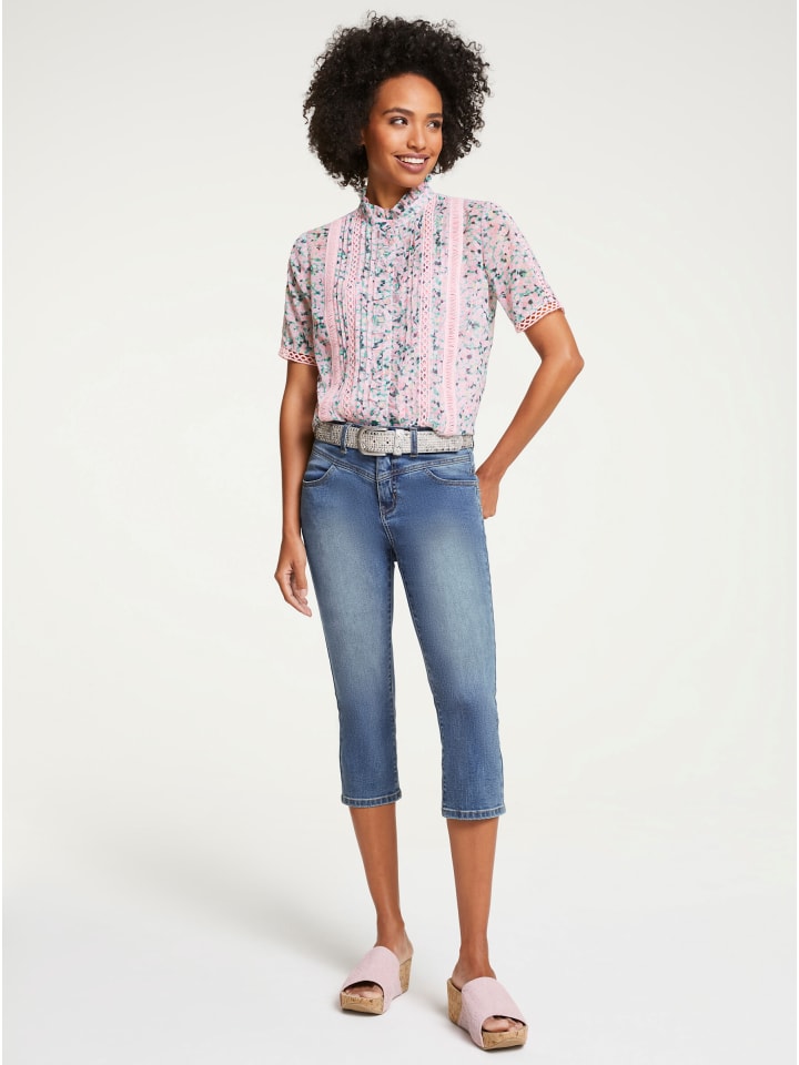Druckbluse in bunt