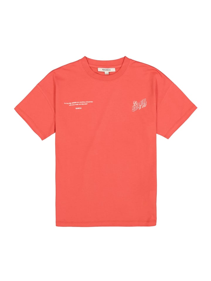 Kurzarm T-Shirt Teenager mit Rückenprint in baked apple
