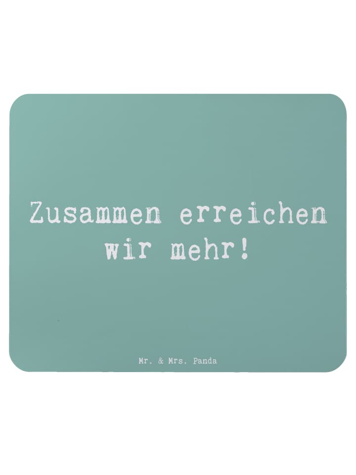 Mauspad Spruch Im Team zuMenschmenarbeiten mit Spruch in Meeresbrise