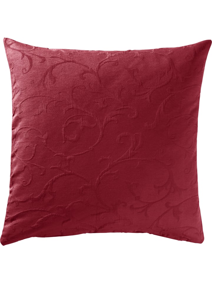Jacquard Kissenhülle Düsseldorf in burgund