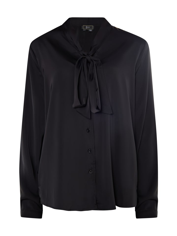 Damen Schluppenbluse in Schwarz