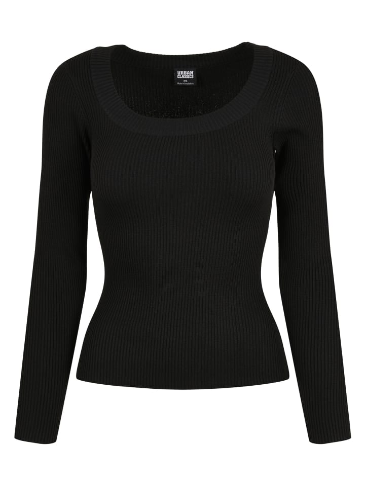 Crew Neck Jumper in black