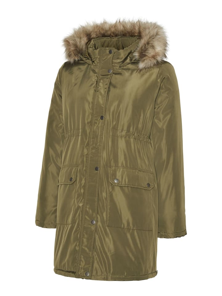 Langer Parka in Burnt Olive 1