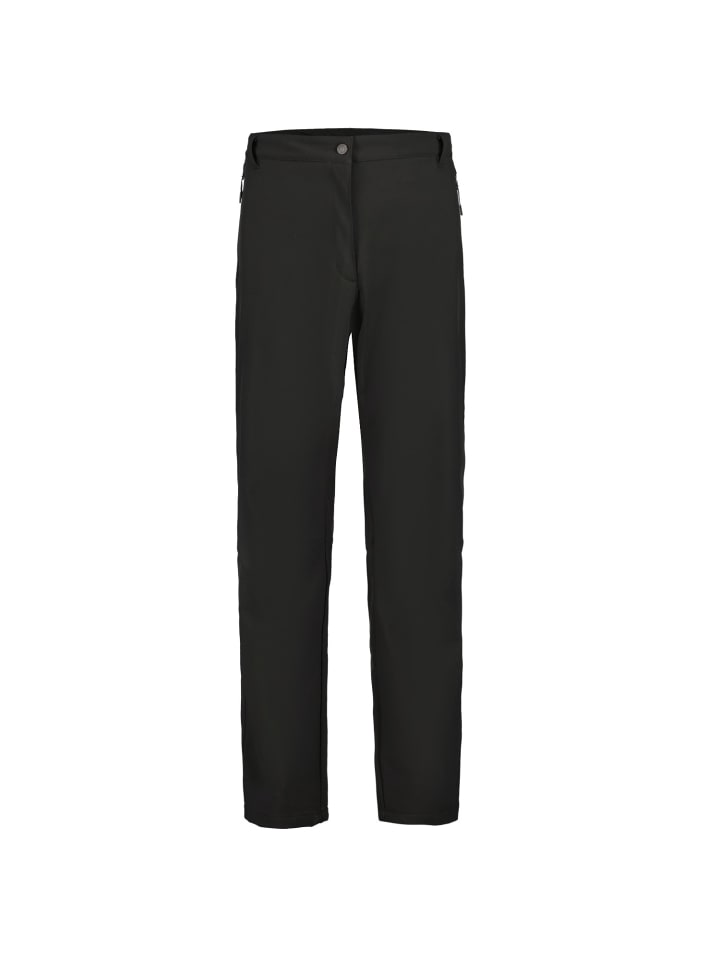 Softshellhose Argyle mit Fleecefutter in schwarz