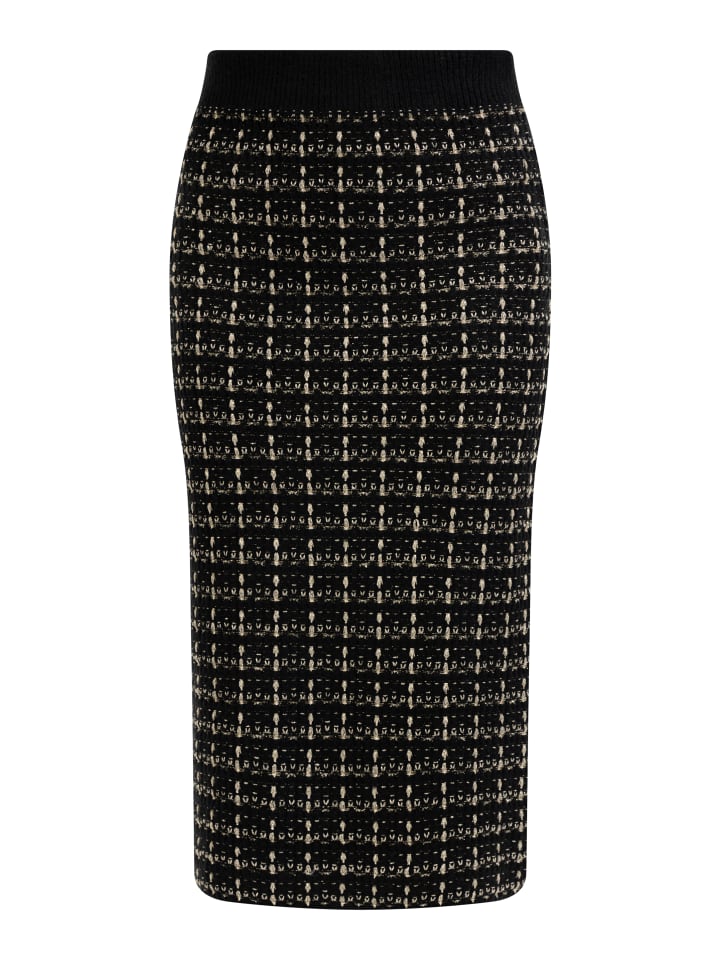 Damen Strickrock in schwarz