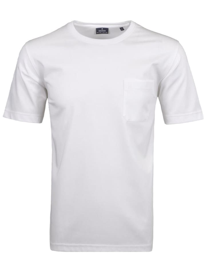 T-Shirt mit Brusttasche in Weiß