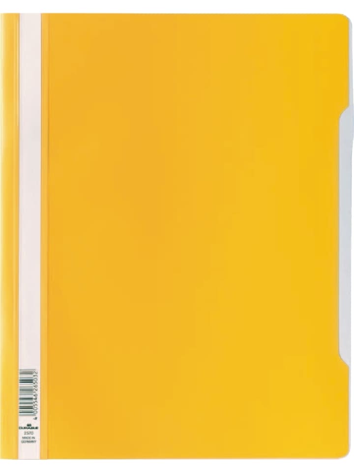 Sichthefter A4+ PVC-Hartfolie gelb