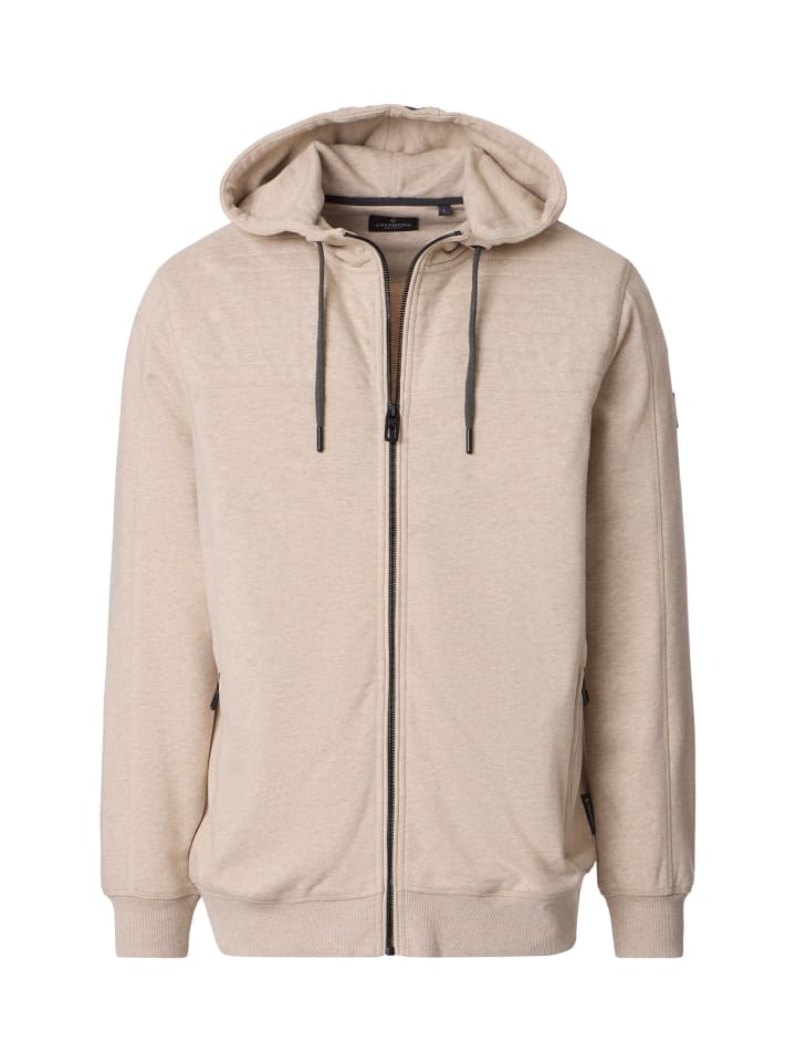 Sweatjacke in Beige