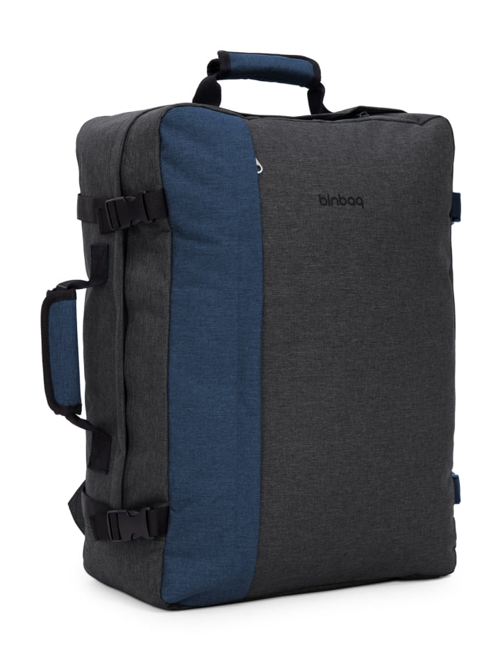 blnbag M3 - Handgepäck Rucksack Flugzeug Backpack in Black Anthrazit