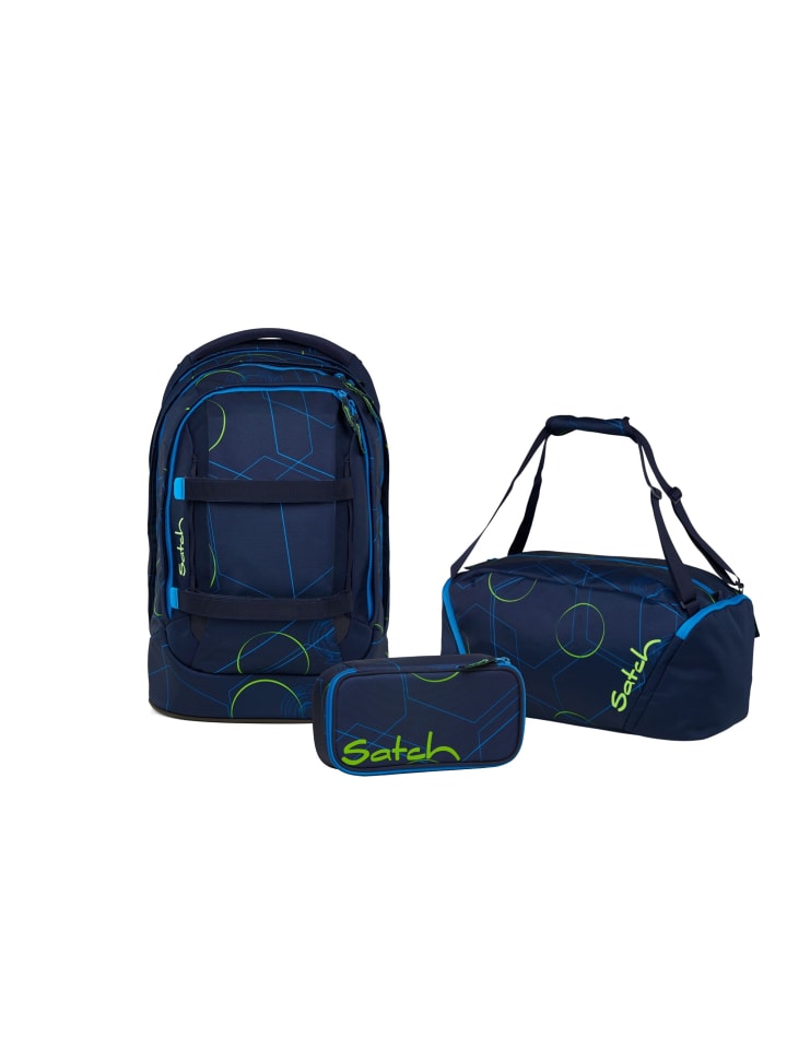 Schulrucksack-Set PACK Blue Tech 3-teilig in Blau