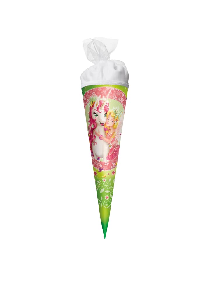 Schultüte klein Einhornglück 22 cm in Bunt
