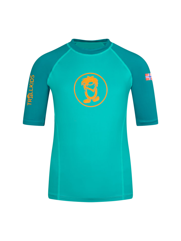 Badeshirt Kvalvika T in sea green