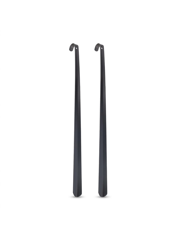 2 x Schuhlöffel in Schwarz - 70 cm