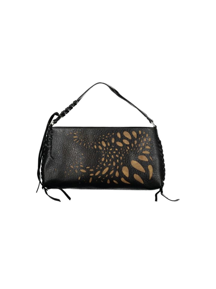 Schwarz Damen Tasche aus Polyurethan