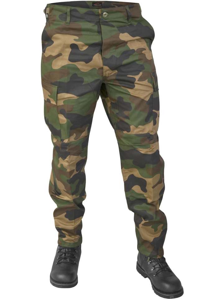 Herren BDU Rangerhose Trooper in Woodland