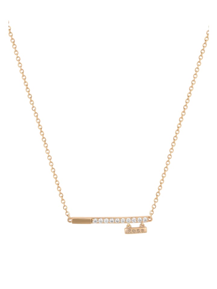 Women Charm Necklace in Rose Gold