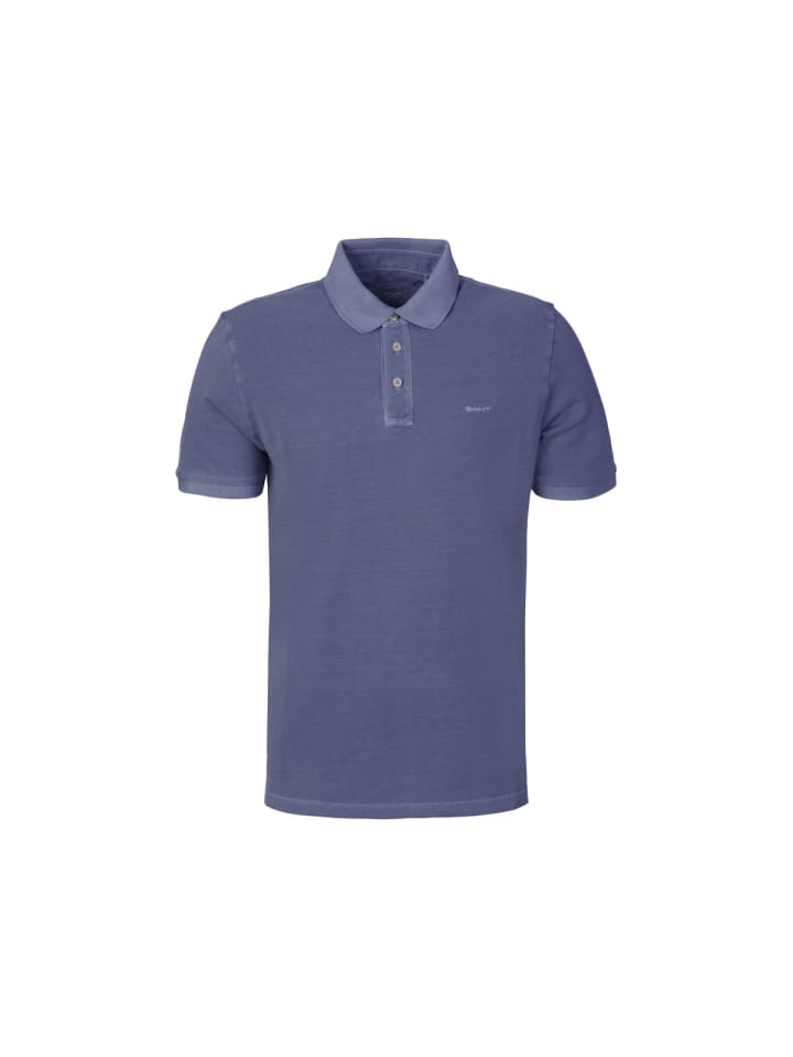 Poloshirt Sunfaded SS in blau