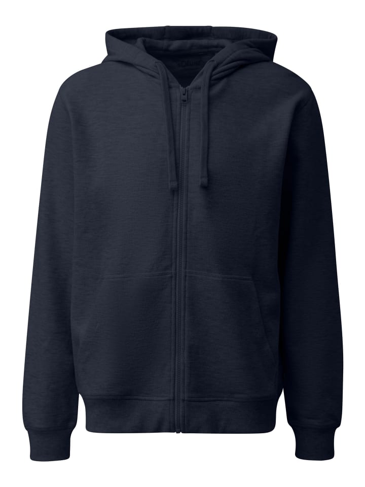 Sweatjacke / Hoodie Basic in Dunkelblau