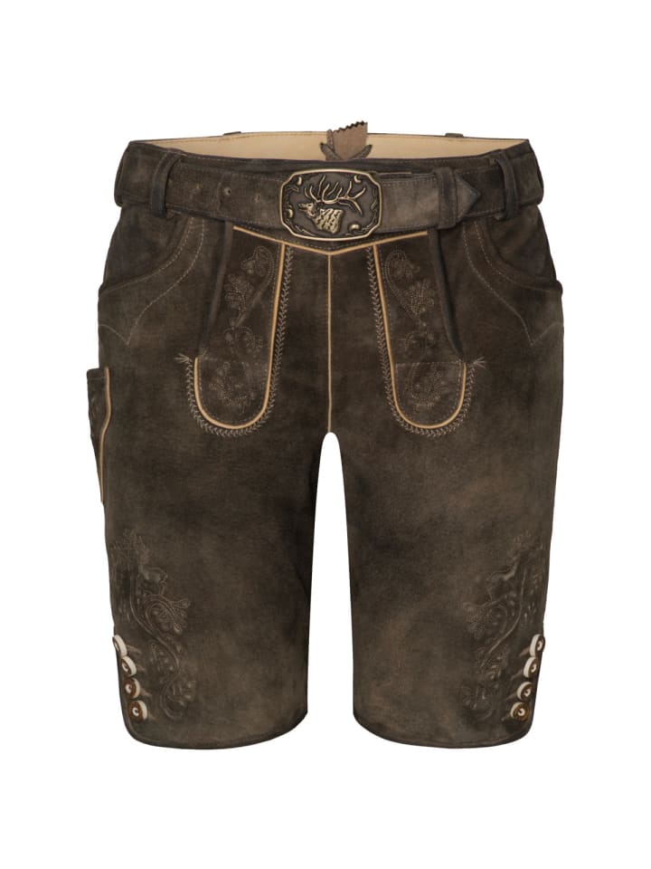 Lederhose Everest in dunkelbraun