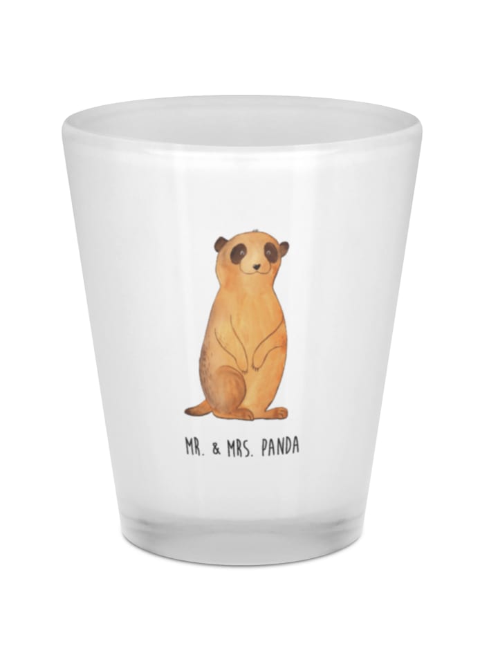 Schnapsglas Erdmännchen ohne Spruch in Transparent