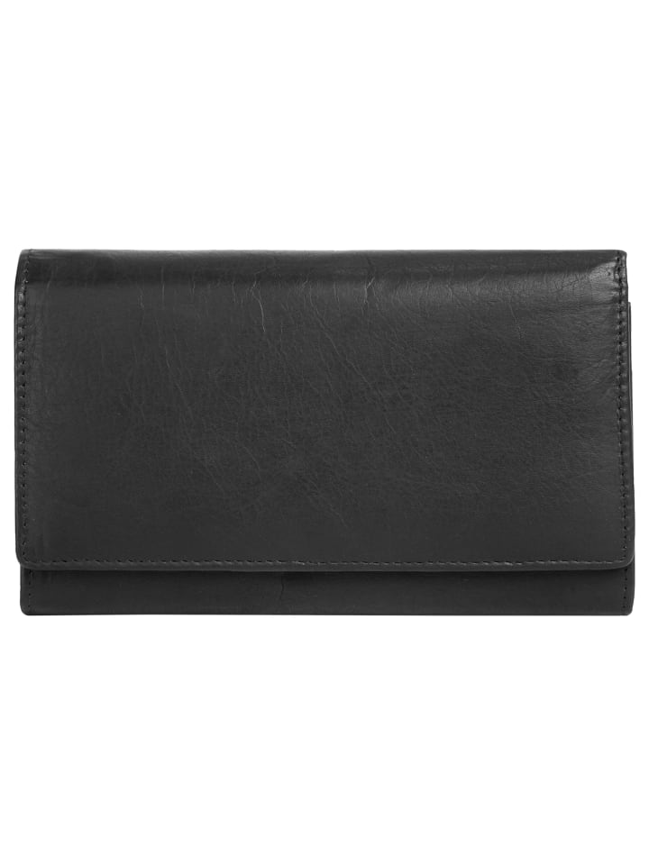 Geldbörse echt Leder in schwarz