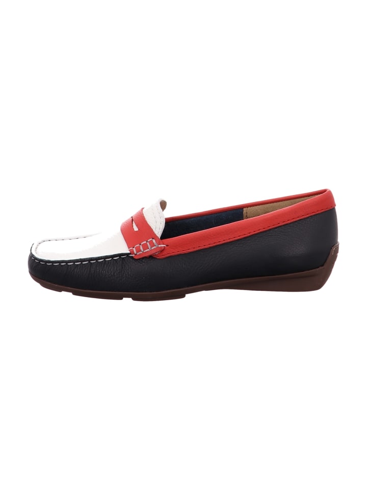 Mokassin Slipper in Blau