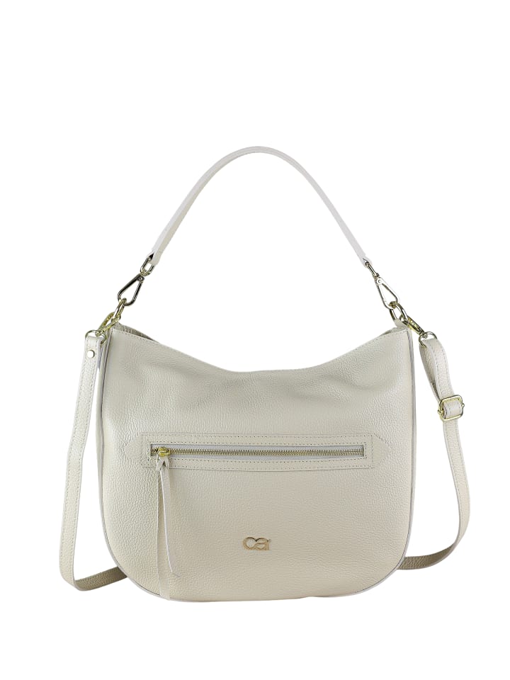 Ledertasche " Summer " in beige