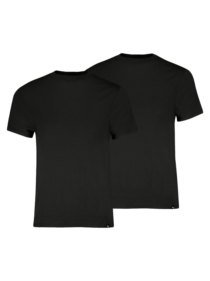 2er Pack C-Neck T-Shirts in Schwarz