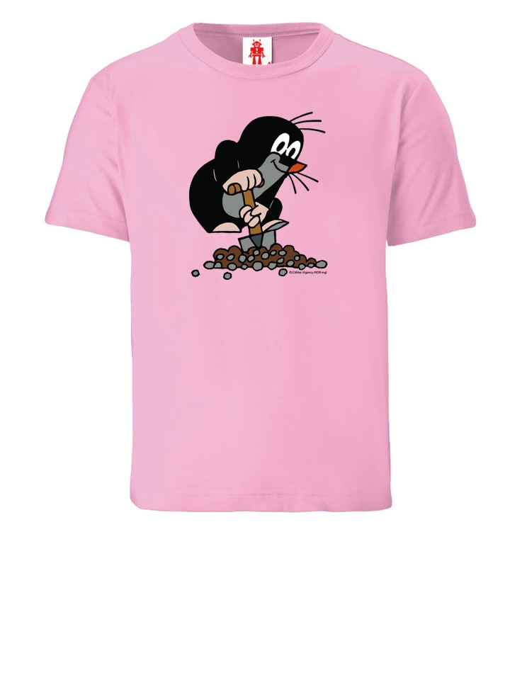 T-Shirt Der kleine Maulwurf in rosa