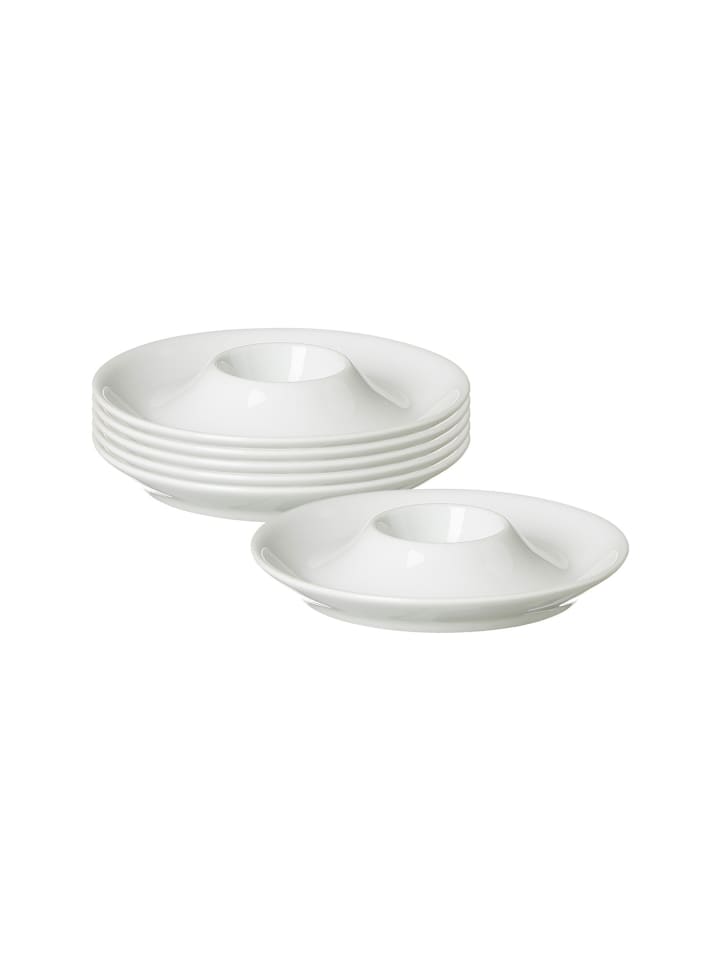 6er Set Eierteller Bianco in Weiß ø 13 cm