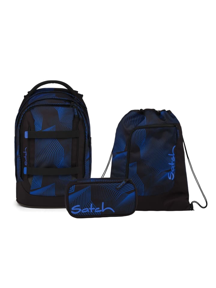 Schulrucksack-Set PACK "Seismic Blue" 3-tlg. in Blau