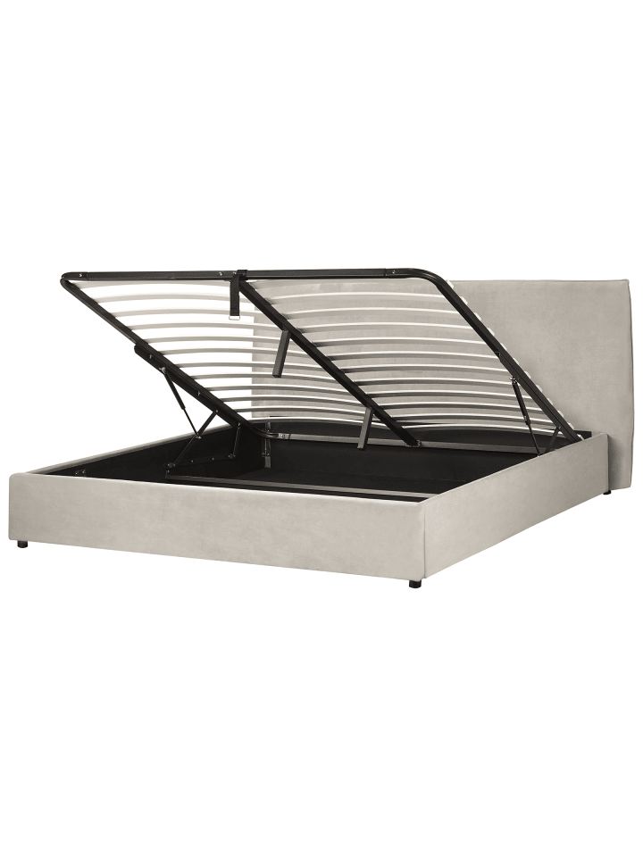 2-tlg Bettgestell LAVAUR in Beige