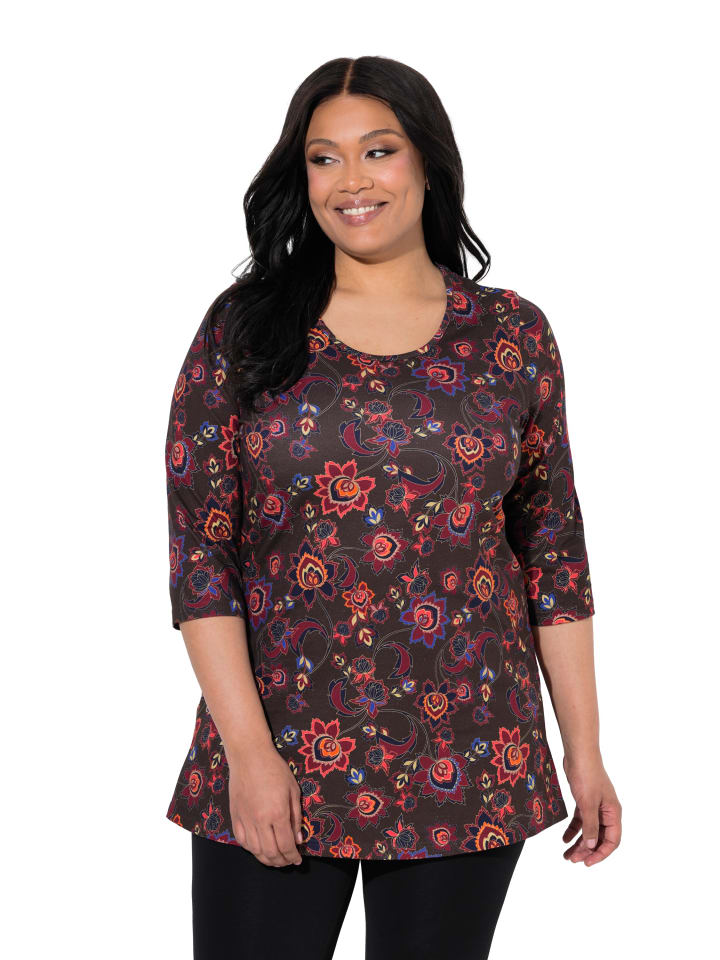 Longshirt in mahagoni
