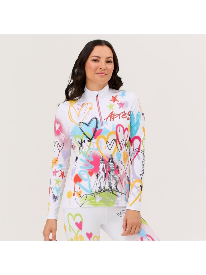 Baselayer Graffiti Girls Top in multi