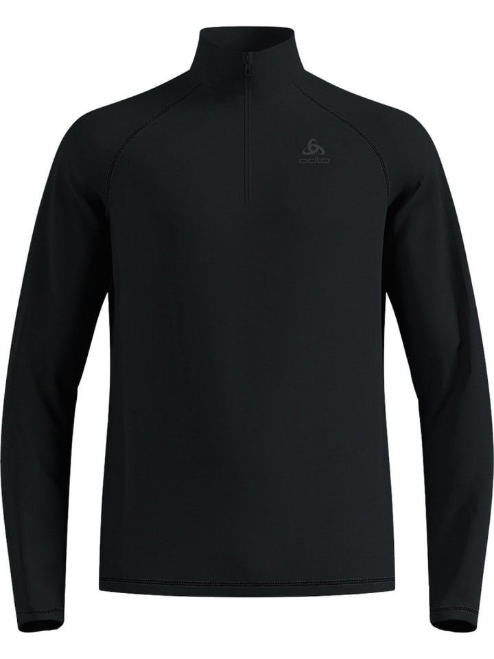 Longsleeve "Midlayer 1/2 Zip Besso" in Schwarz