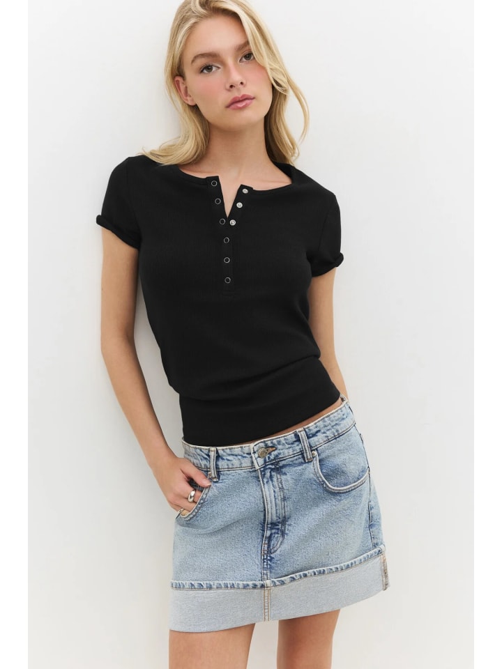 Shirt in Schwarz