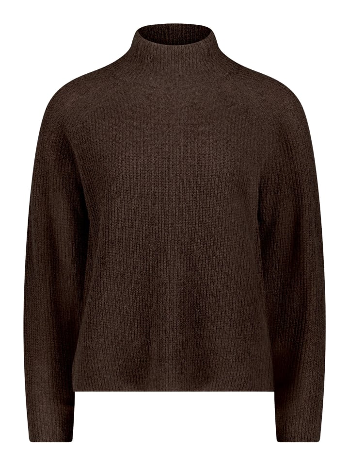 Kaschmir-Pullover mit Kragen in Light Maroon