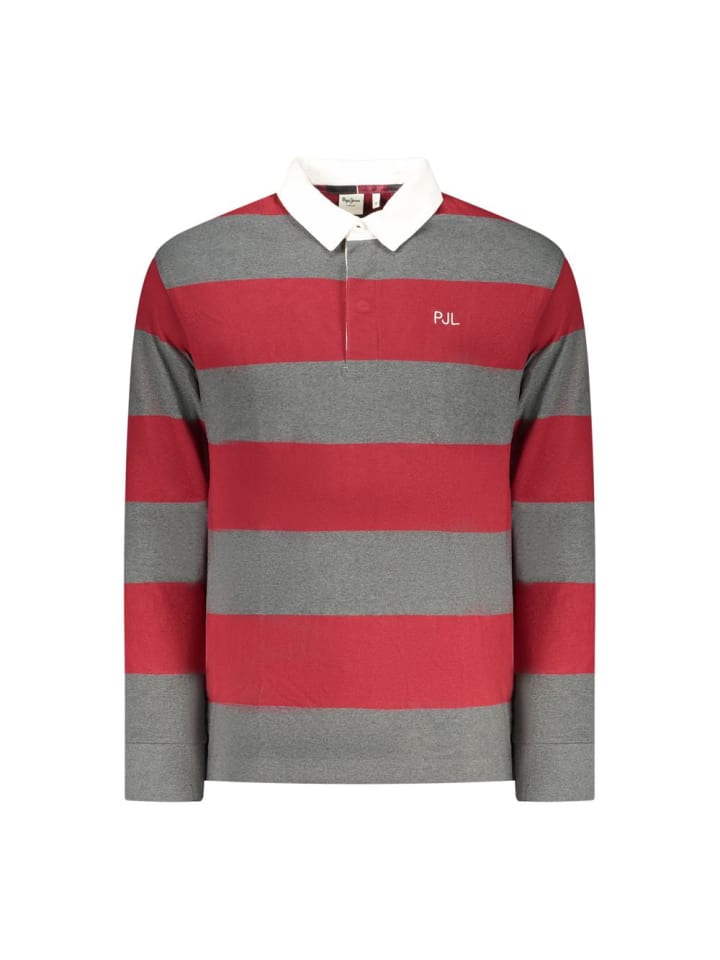 Rot Baumwolle Herren Polo Hemd