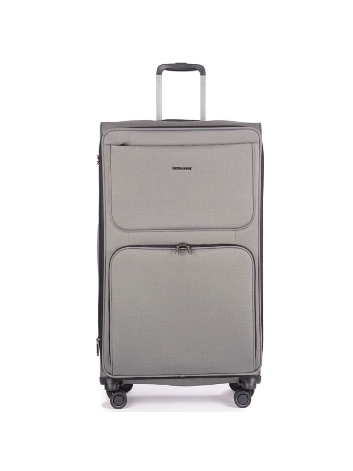 Bendigo Light + 4 Rollen Trolley 84 cm mit Dehnfalte silver