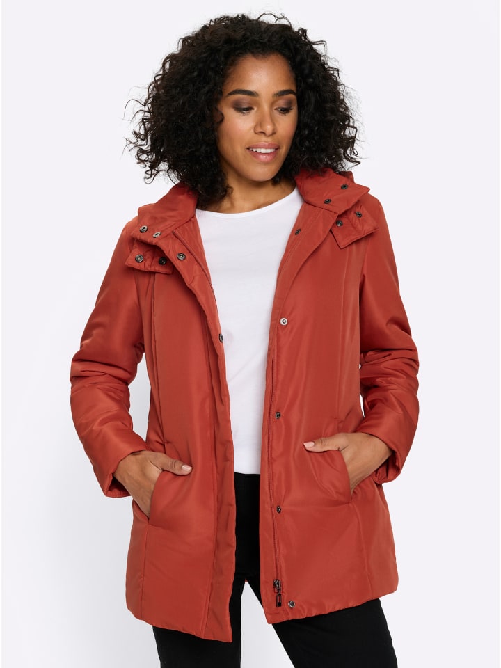 Jacke in rostrot