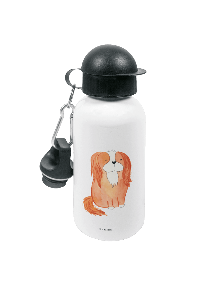 Trinkflasche Hund Cavalier King Charles Spaniel... in Weiß