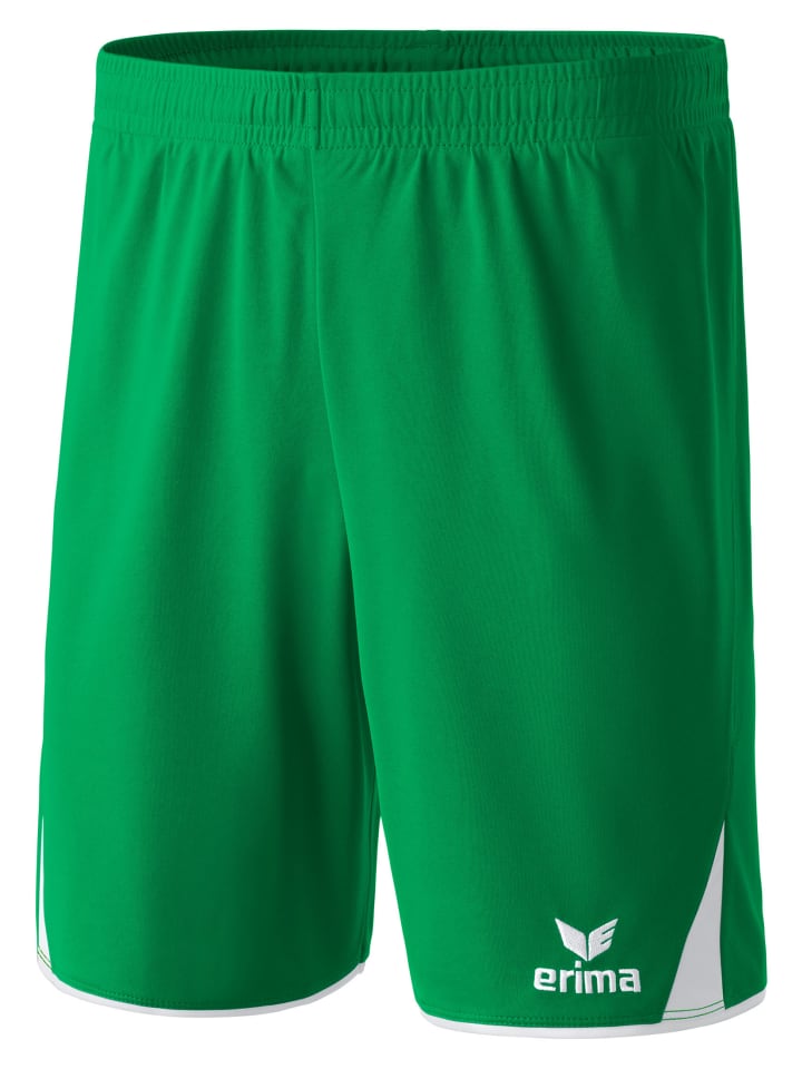 Kinder Classic 5-C Shorts in smaragd/weiss