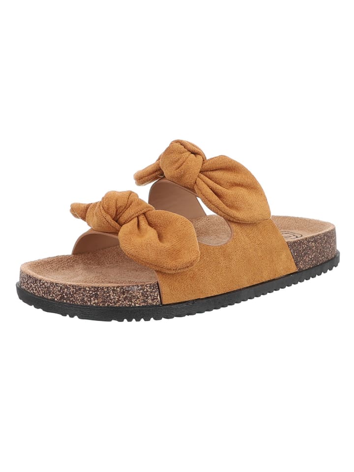 Sandale & Sandalette in Camel